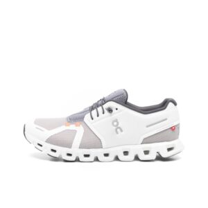 온 러닝 클라우드 5 컴포트 경량 충격흡수 내마모성 로우탑 Mist White/Grey