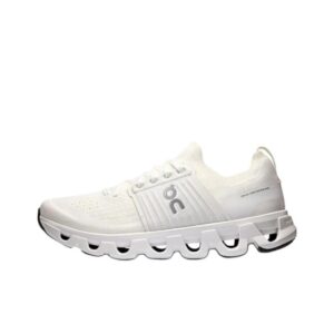 온 러닝 클라우드와프트4 컴포트웨어 미끄럼방지 내마모성 러닝화 White/White