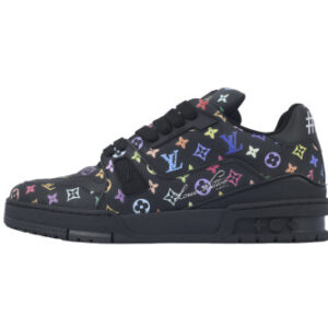 다카시 무라카미 x LOUIS VUITTON 트레이너 로우탑 스케이트보드 신발 여성 블랙 1AGZE1