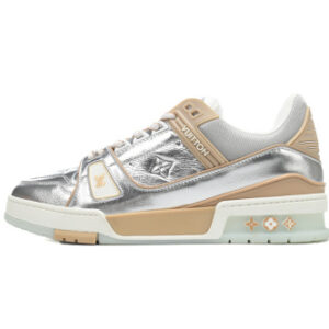 LOUIS VUITTON 트레이너 트렌디 스케이트보드화 남성 실버 1A996D
