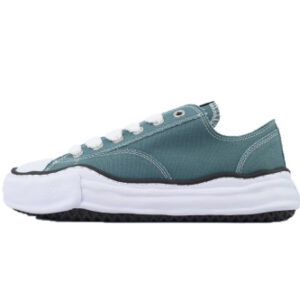 메종 미하라 야스히로 피터슨 OG 솔 캔버스 로우 스니커즈 블루 A01FW702-BLUE