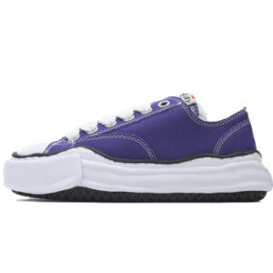메종 미하라 야스히로 행크 OG 솔 캔버스 로우탑 스니커즈 퍼플 A05FW702-Purple