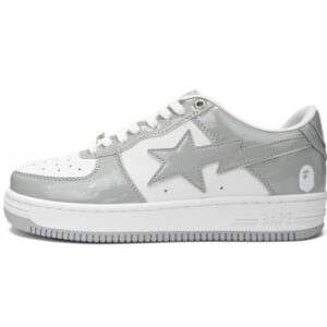 베이핑 에이프 로우 탑 1170-191-021 A Bathing Ape Bape Sta Low White Grey Rao Noodles