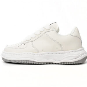 메종 미하라 야스히로 웨인 OG 솔 레더 로우탑 스니커즈 화이트 A07FW702-WHITE